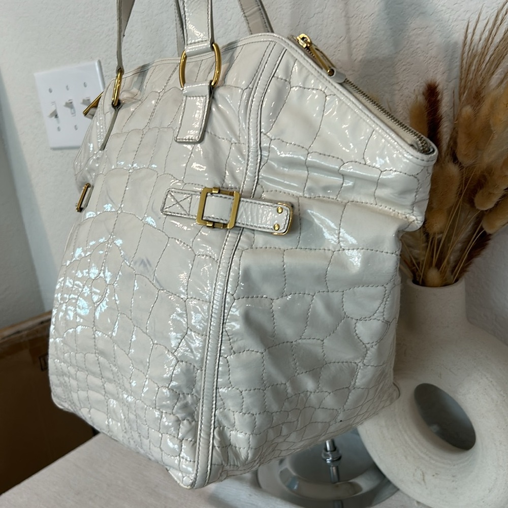 AUTHENTIC YVES SAINT LAURENT Hand Bag Leather - Picture 4 of 17